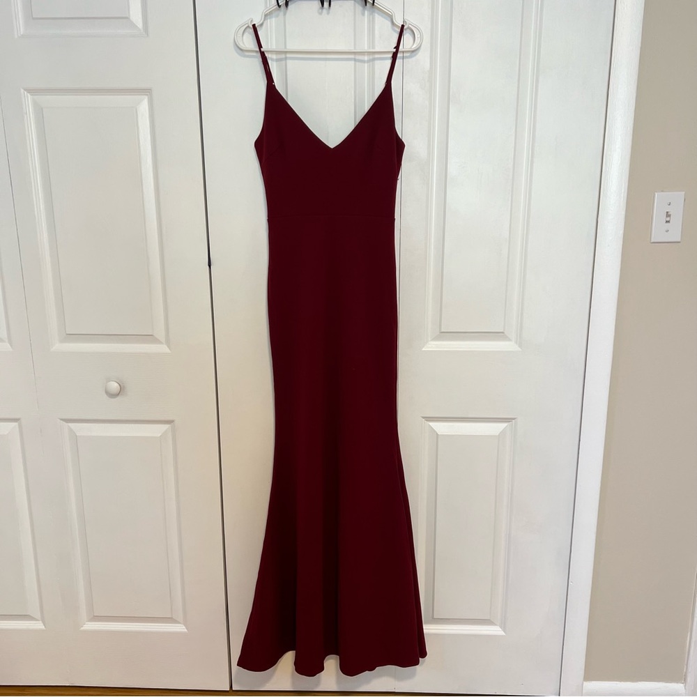 Lulu's Burgundy Maxi Dress